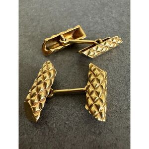 Vintage European 18k Solid Gold Mens Cufflinks